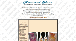 Desktop Screenshot of classicalglassstore.com