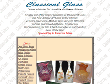 Tablet Screenshot of classicalglassstore.com